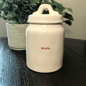 Rae Dunn wish canister